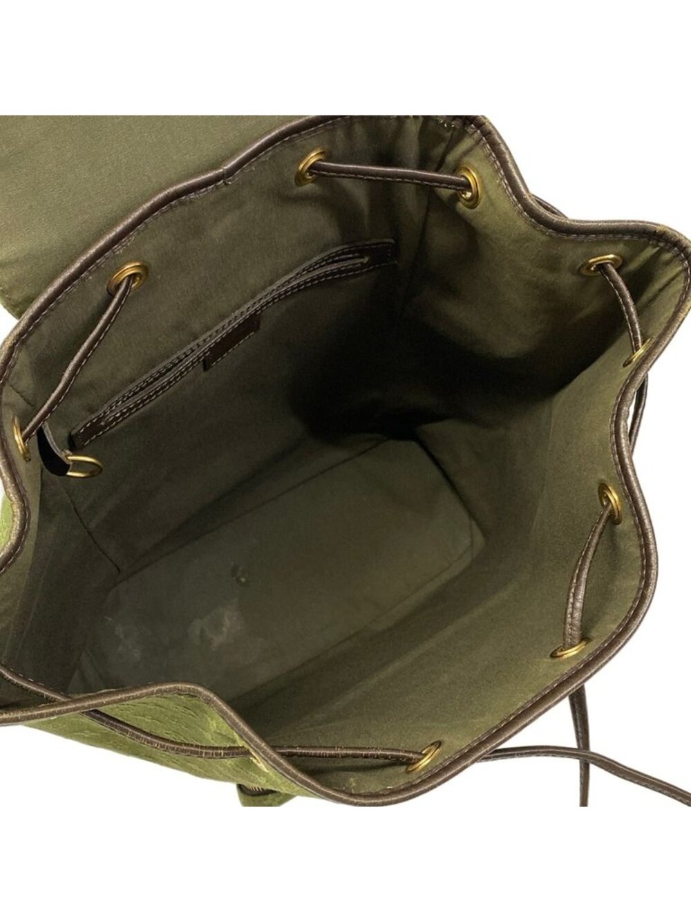 Louis Vuitton Backpack Monogram Mini Montsouris Khaki Leather - Picture 7 of 15